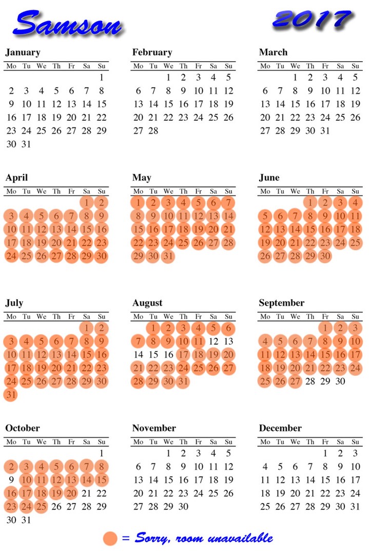 2017 Availability Samson