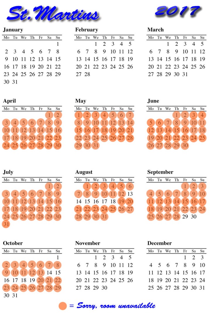 2017 Availability St.Martins